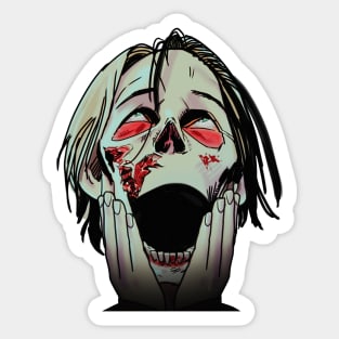 Zombie Man Oh My God! Sticker